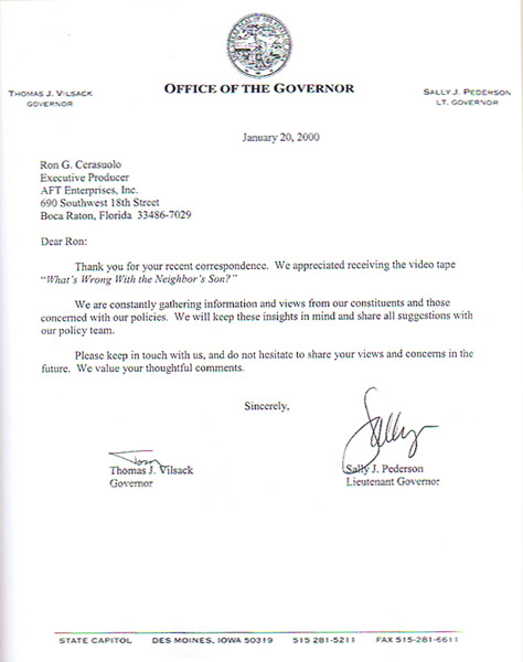 Governor of the State of Iowa